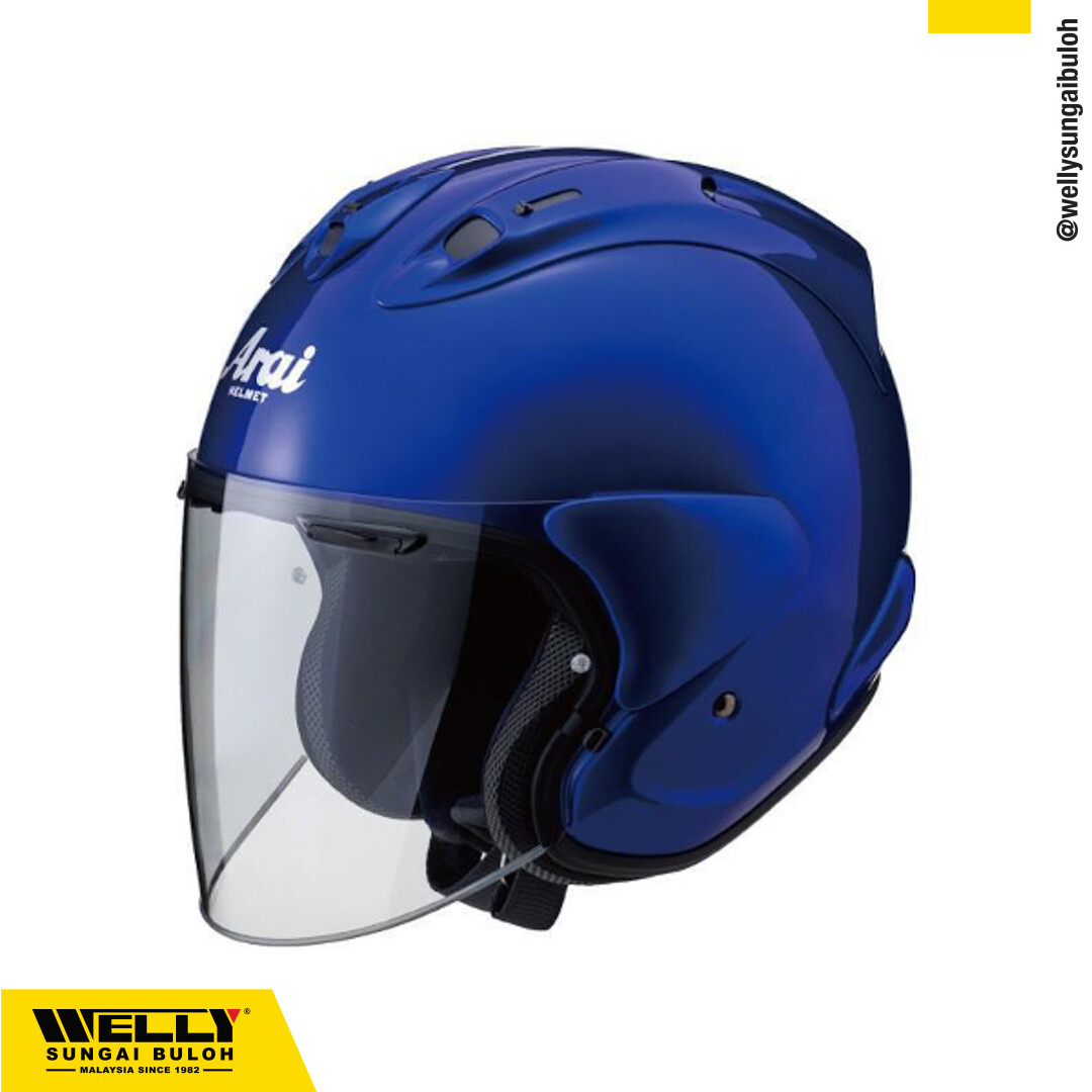 Arai Scott Russell Helmet Ram Open Face, Free Spoiler Visor