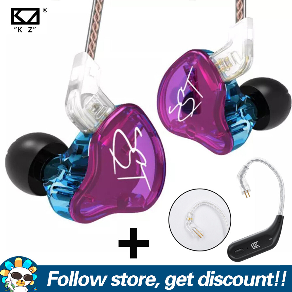KZ ZST Earphone Add KZ AZ09 HD Module Bluetooth 5.4 Dual Channel Monitor Cable Earphone Hook Comfort