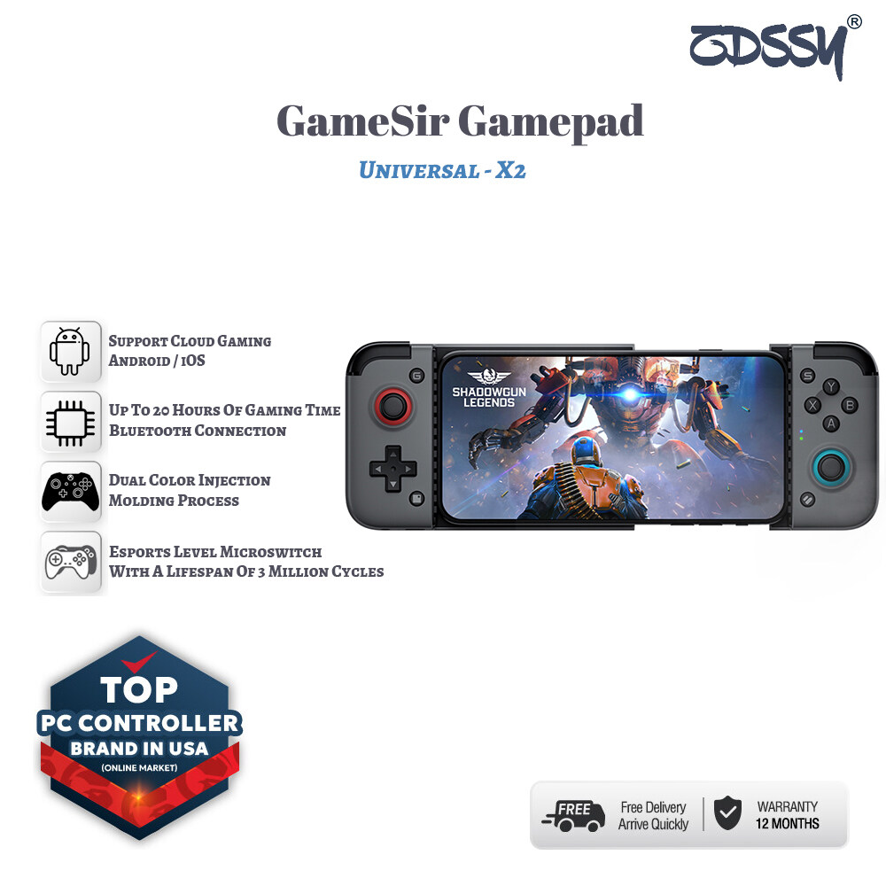 GameSir X2 Pro Xbox Gamepad Android Type C Mobile Game Controller for Xbox  Game Pass xCloud STADIA GeForce Now Luna Cloud Gaming