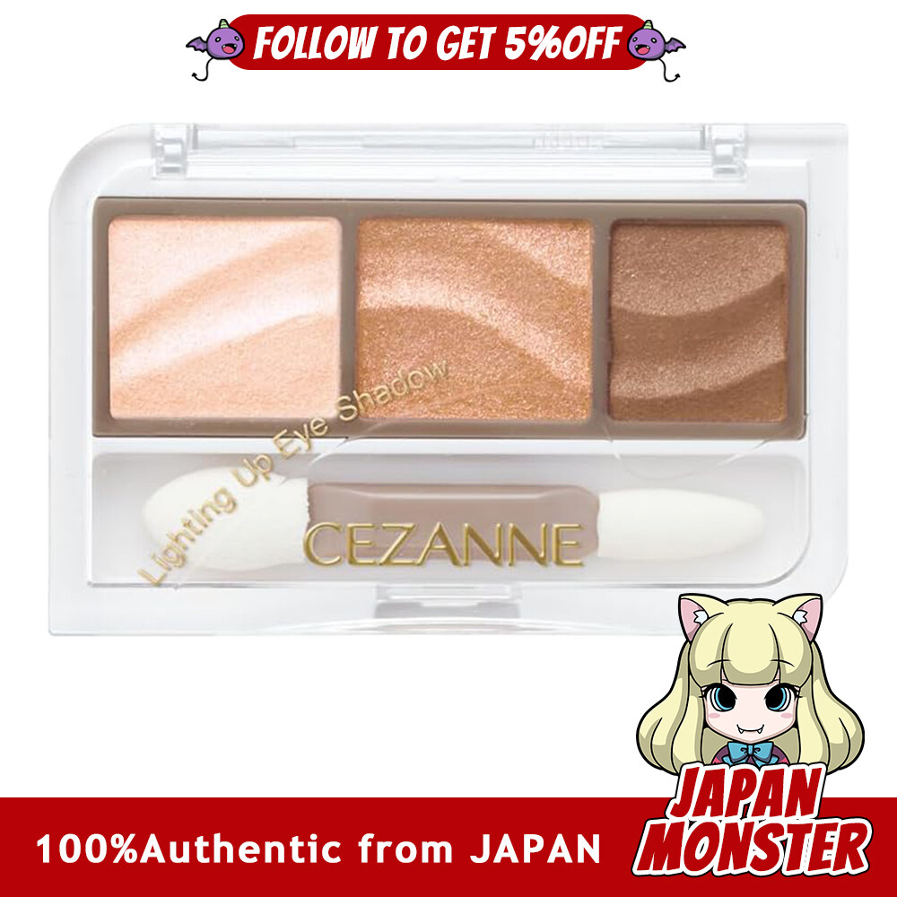 Cezanne Lighting Up Eyeshadow 01 Royal Beige 1.7g A transparent 3-color eyeshadow that easily creates delicate gradations Japan