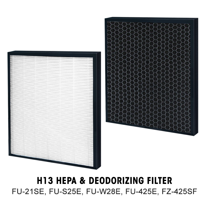 AIRPRO Sharp FZ-J80HFW FZ-J80DFW Air Purifier HEPA & Deodorizing Filter ...
