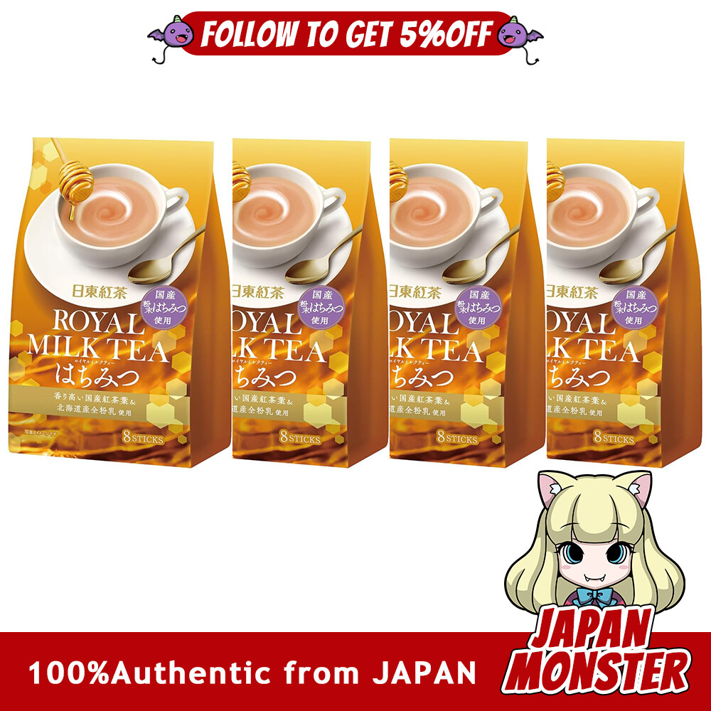 Nittoh Tea Royal Milk Tea Honey 8 bottles 4 pieces Japan