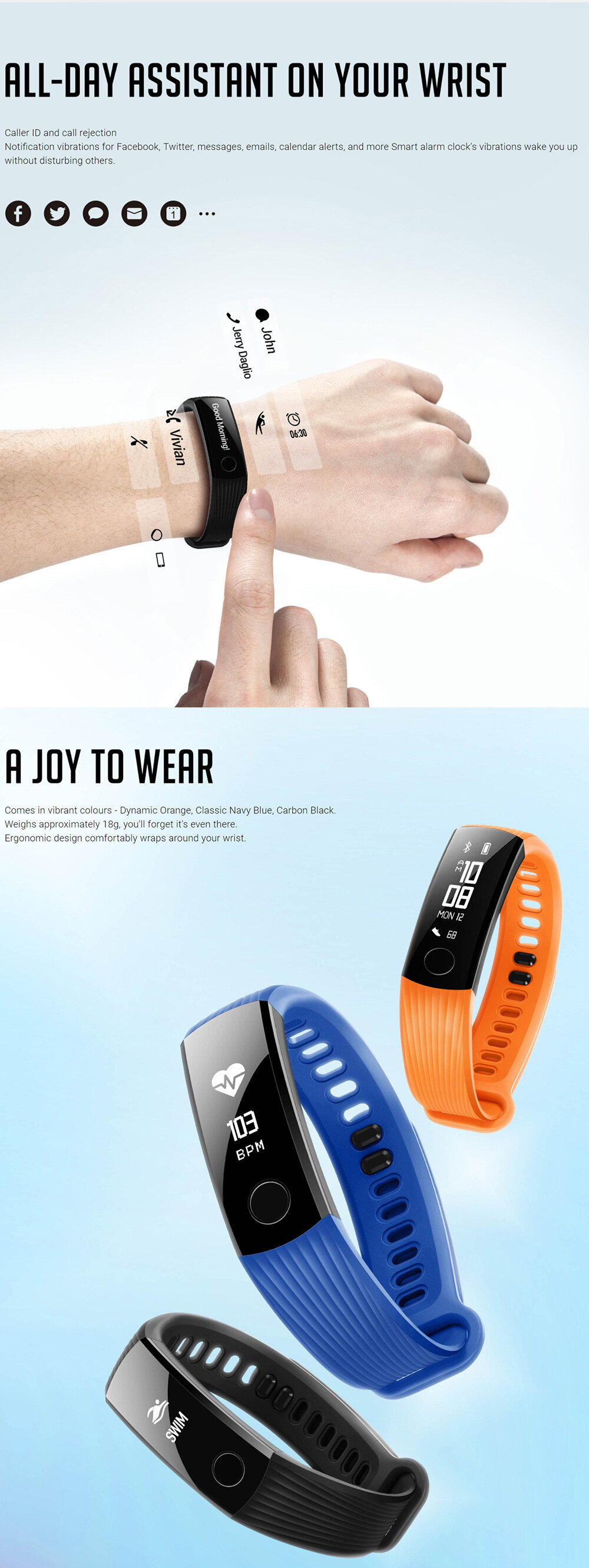 Huawei Honor Band 3 Smart Wristband 0.91