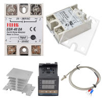 Diymore REX-C100 ตัวควบคุมอุณหภูมิดิจิทัลPIDเทอร์โมสตัทหน้าจอดิจิทัลตัวควบคุมอุณหภูมิPid + เทอร์โมคัปเปิลเซนเซอร์ชนิดKรีเลย์40 Da Ssrของแท้ SSR