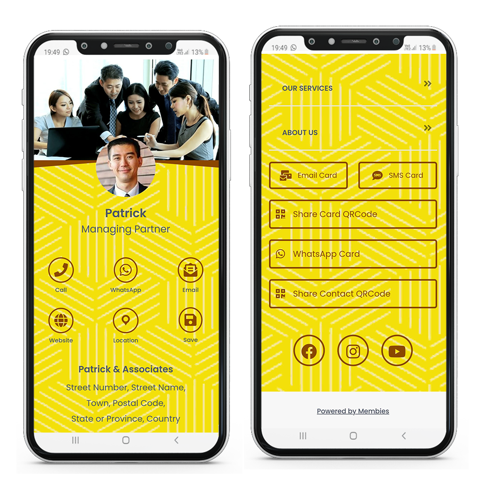 Business Card/ Digital Business Card/ Name Card / Kad Perniagaan /Kad Nama/ Card Design 15 [E-Voucher] Harga  89 Ringgit*Penghantaran Percuma