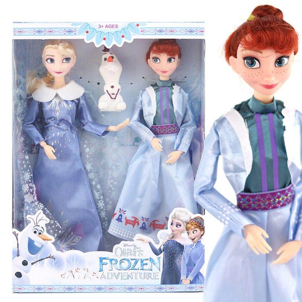Anime Frozen 2 Elsa Anna Toys 30cm Frozen 11 Joint Movable Figure