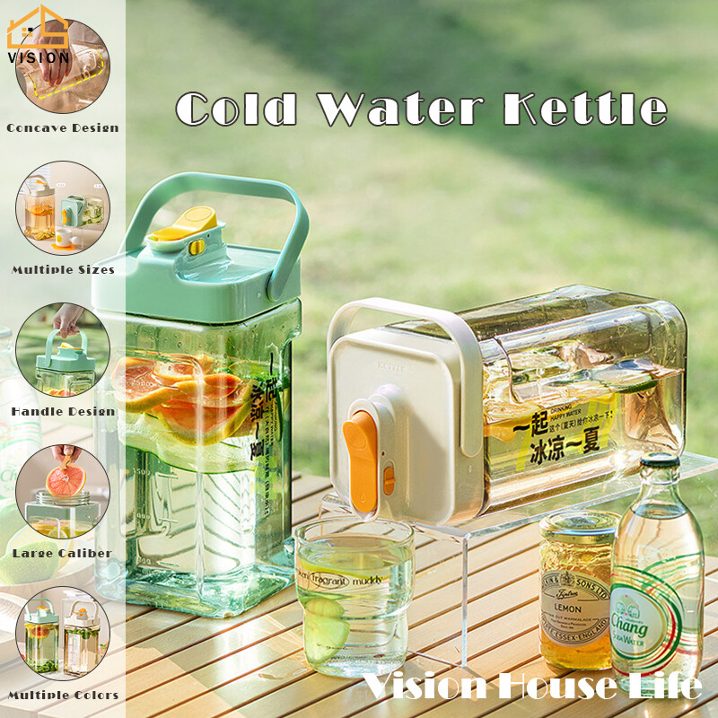 Tầm nhìn 2.3L/3.5L Ấm đun nước lạnh với vòi nước tủ lạnh bể nước bình nước xách tay nước giải khát nước trái cây drinkware container