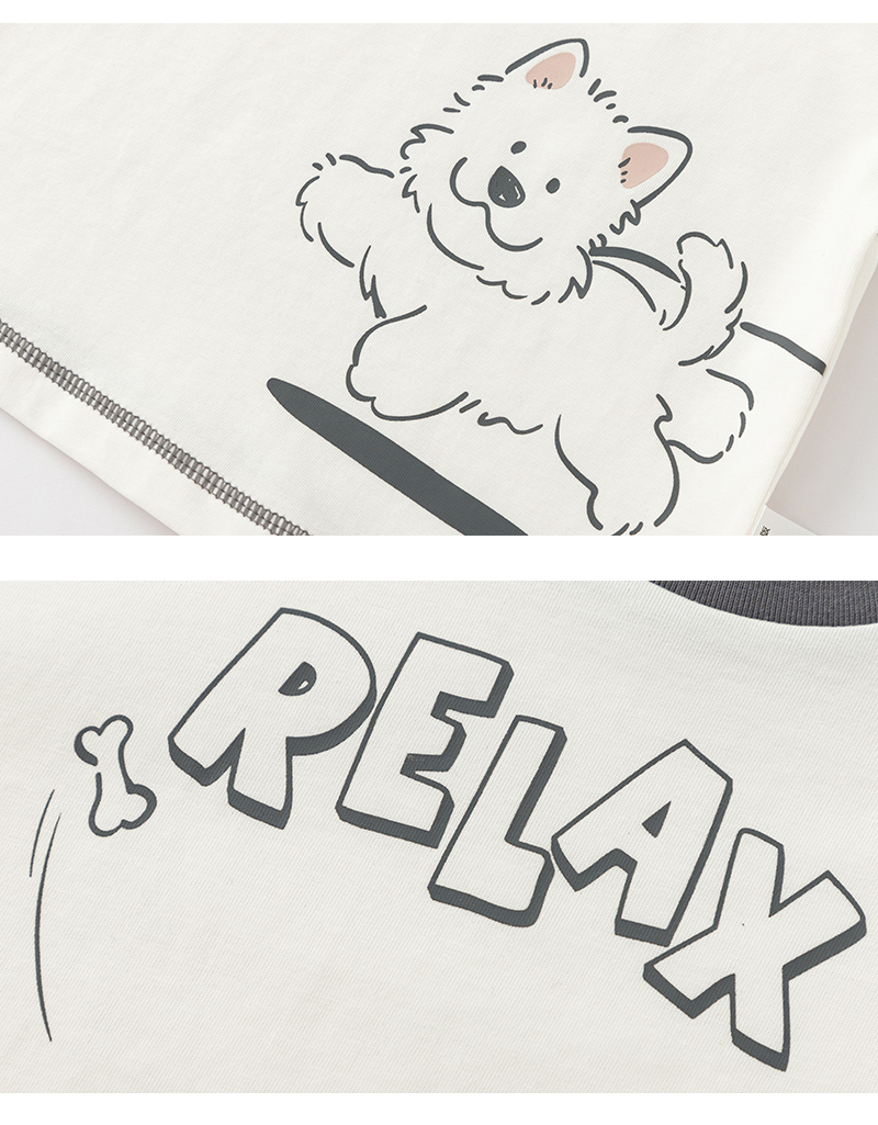 balabala Baby Inner Wear Infant T-Shirt Boy Short Sleeve Girl Top 2025 New Summer Loose Fashion · v3