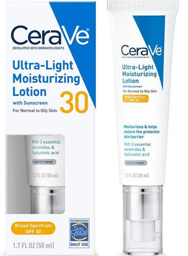 Kem dưỡng ẩm siêu nhẹ Cerave với kem chống nắng SPF 30 50ml