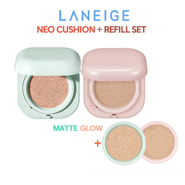 100% Original Phấn nước LANEIGE Neo Cushion Matte & Glow Full Set + Refill
