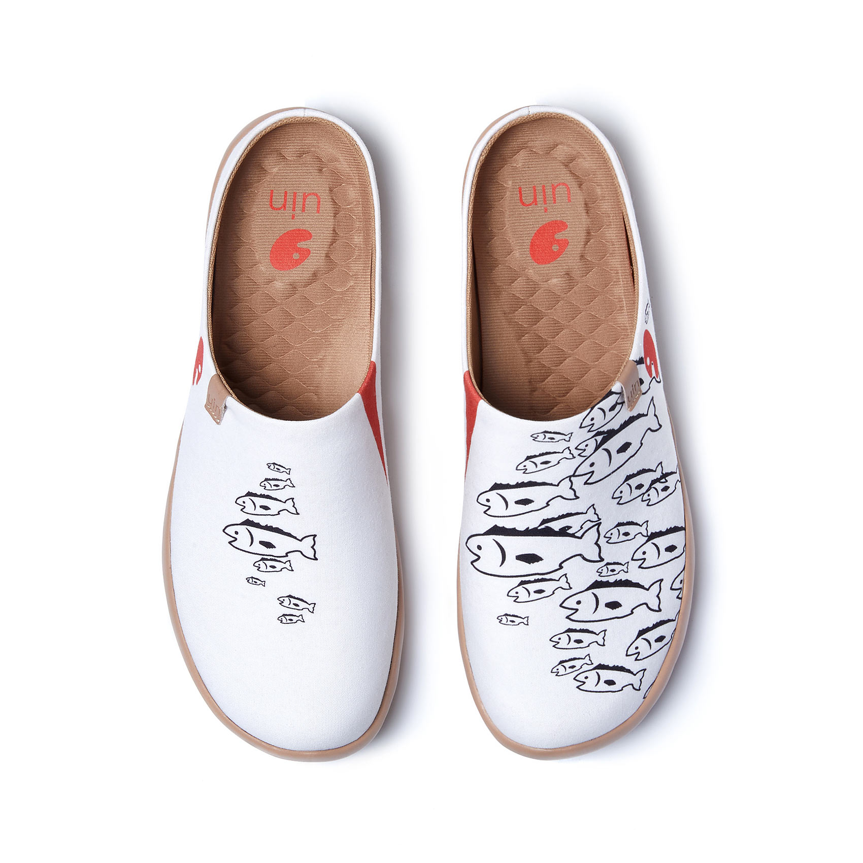 UIN fashion retro slip on art travel shoes Marine World canvas loafers unique artistic flat men shoes ราคา 3,638 บาท*ส่งฟรี