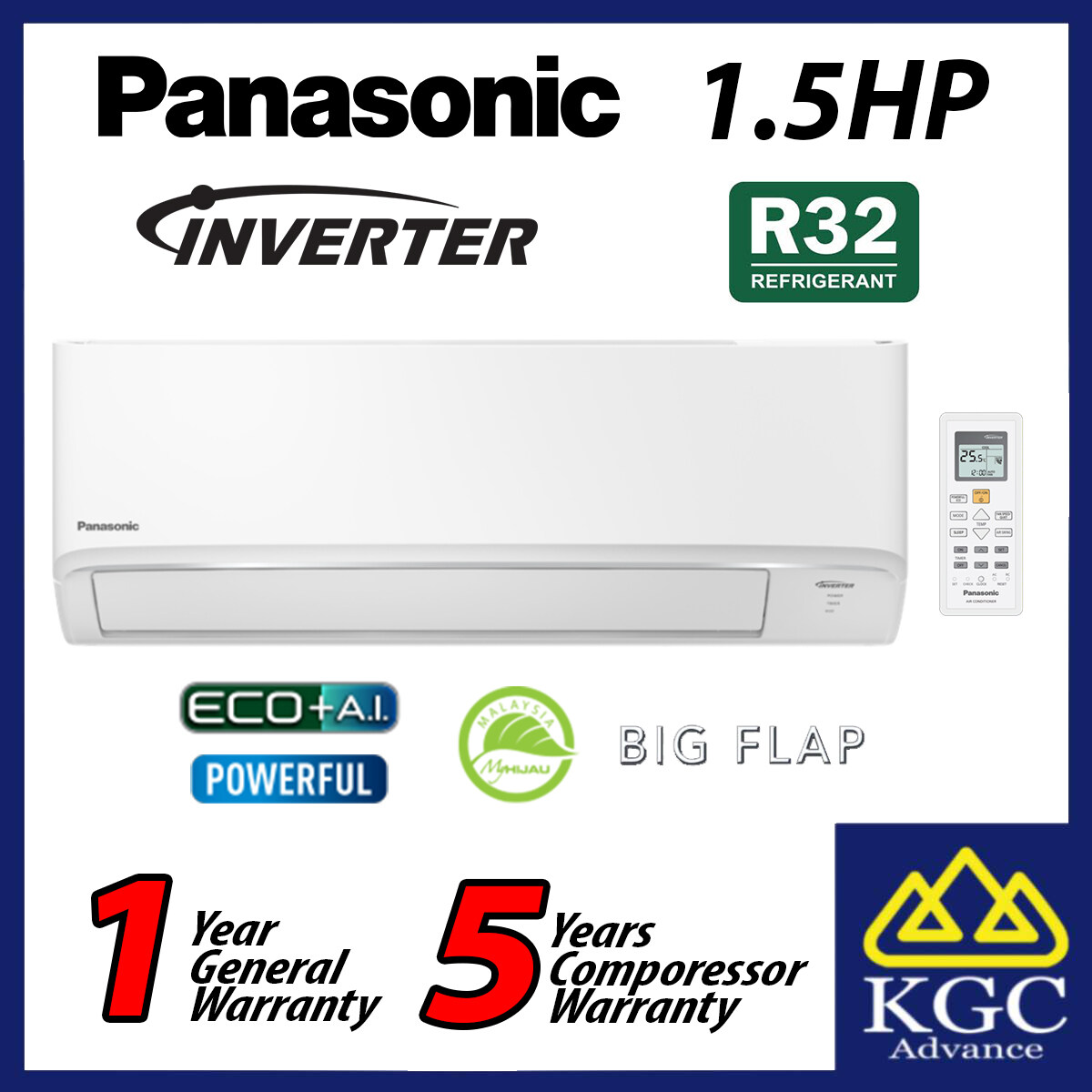 panasonic 1.5 hp non inverter