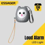 Essager Cá Nhân báo động an toàn Xách Tay Mini Dễ Thương đèn LED Cực Lớn Âm Thanh An Toàn báo động cá nhân 130dB báo động cá nhân Carabiner Keychain an toàn khẩn cấp báo động an toàn Siêu Thời gian đợi lâu Thời Gian 180 Ngày Cho Người Cao Tuổi Trẻ Em Phụ