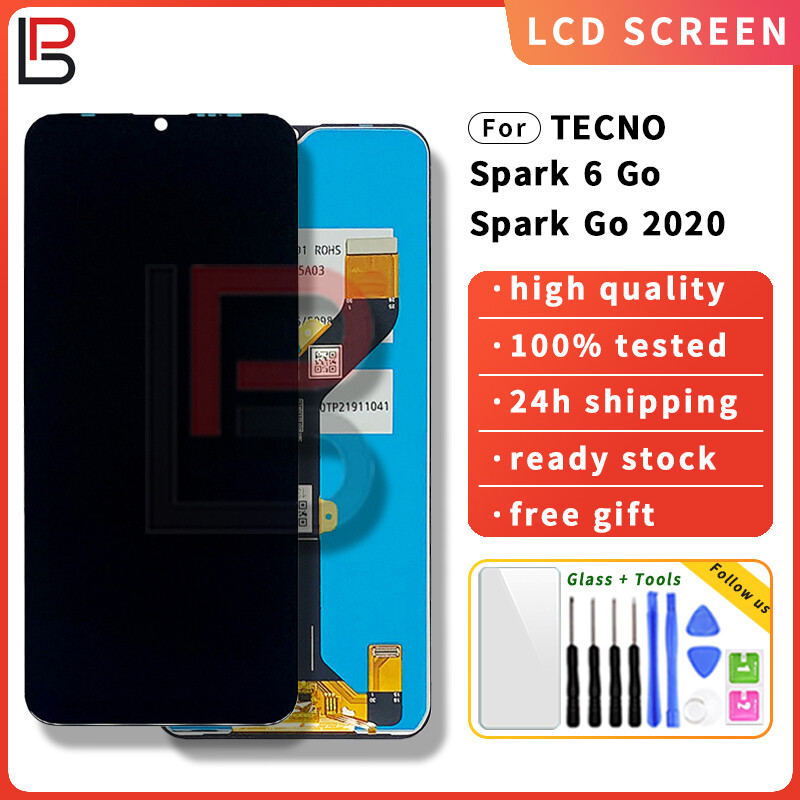 Màn hình lcd điện thoại di động thay thế tecno spark 6 go/spark go 2020/ke5j/ke5k/ke5/ke5s màn hình cảm ứng lcd bộ phận lắp ráp cho bộ số hóa