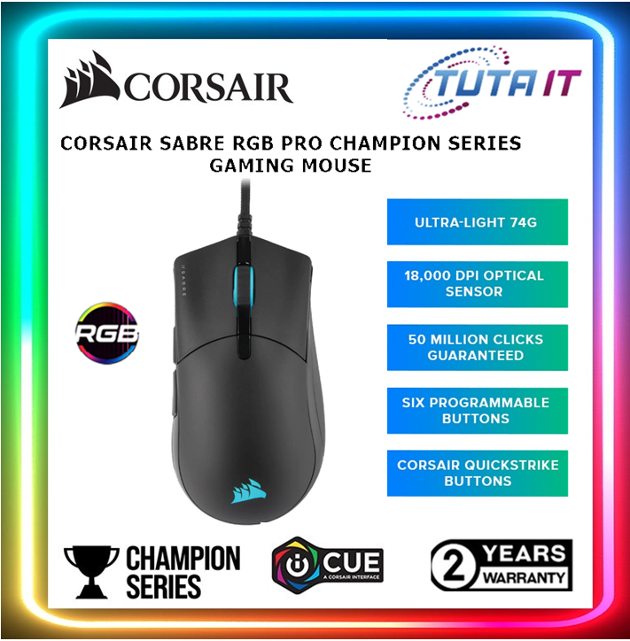  CORSAIR SABRE RGB PRO CHAMPION SERIES FPS/MOBA Gaming