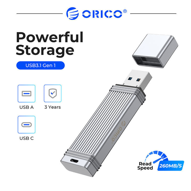 Orico ổ đĩa bút usb 3.2 ổ đĩa flash usb 260 mb/giây 256gb 128gb 64gb 32gb ổ đĩa flash type-c usb3.2 cho android micro/máy vi tính