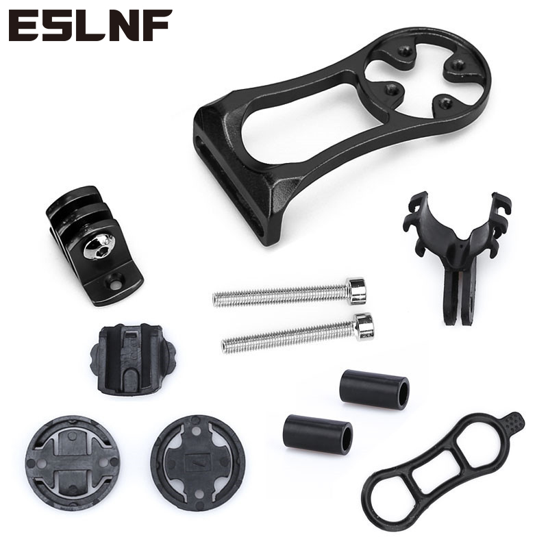 ESLNF Bicycle Computer Holder Aluminum alloy Stopwatch Mount Stem Top Cap Suitable for Garmin Edge Bryton Rider CatEye