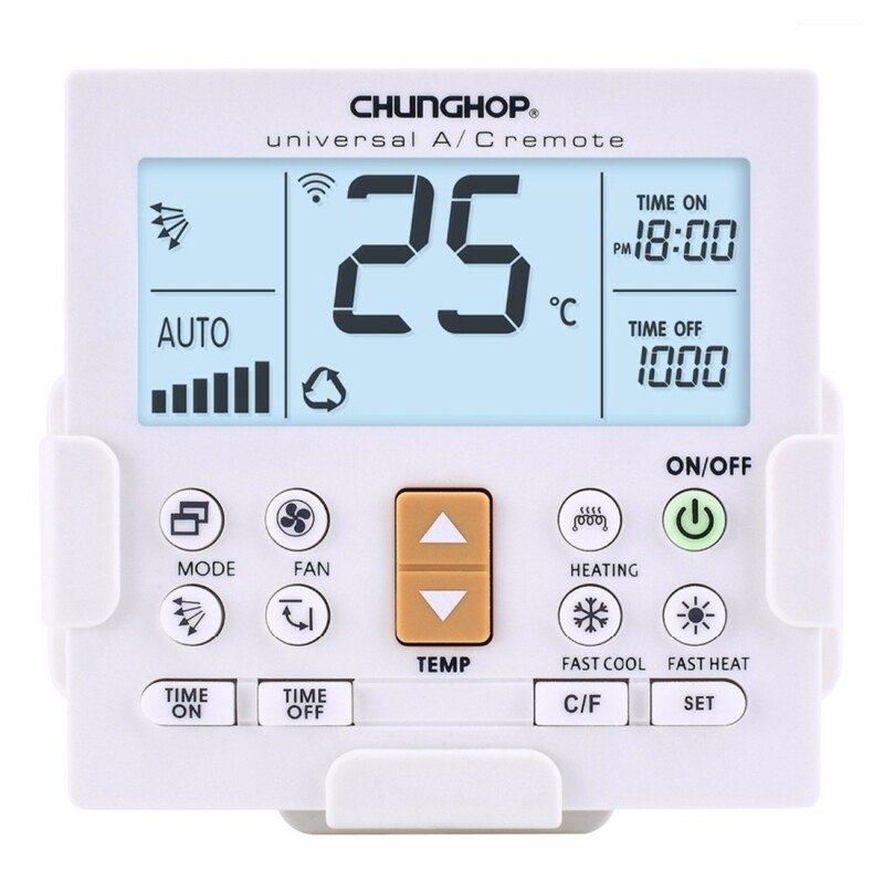 Chunghop K-650E phổ LCD Điều hòa không khí điều khiển từ xa với khung (trong kho)
