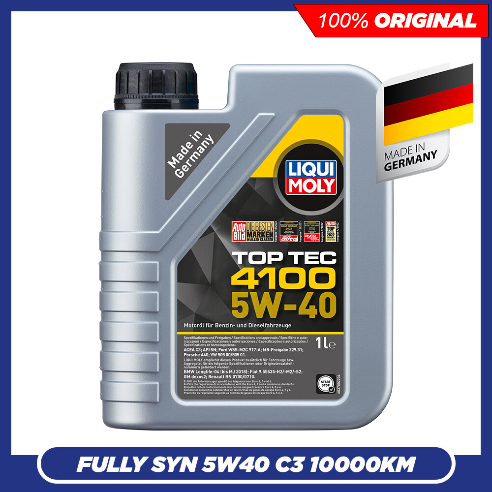 Liqui Moly TOP TEC 4100 5W40 C3 Fully Synthetic Engine Oil 1L 5W-40