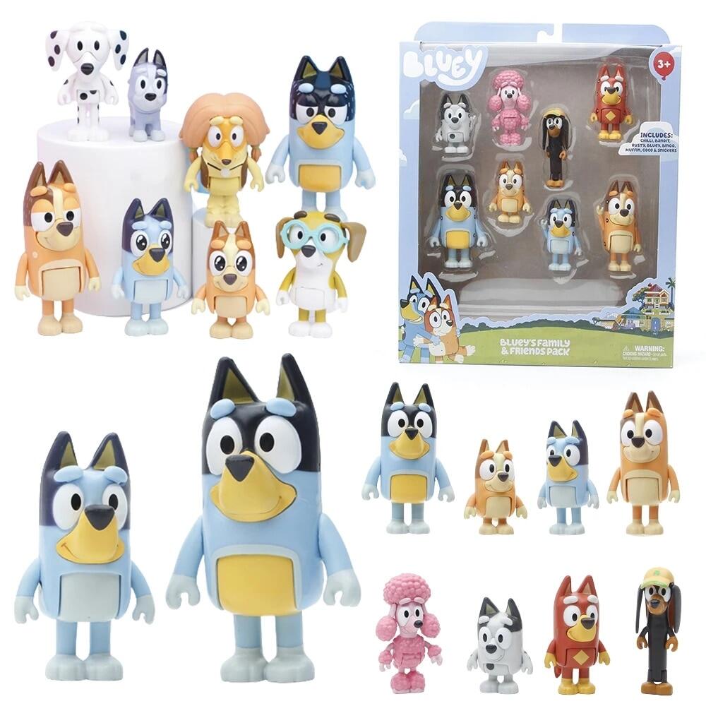 Bluey, Extended Heeler Family Pack, Inch Figures, Bluey,