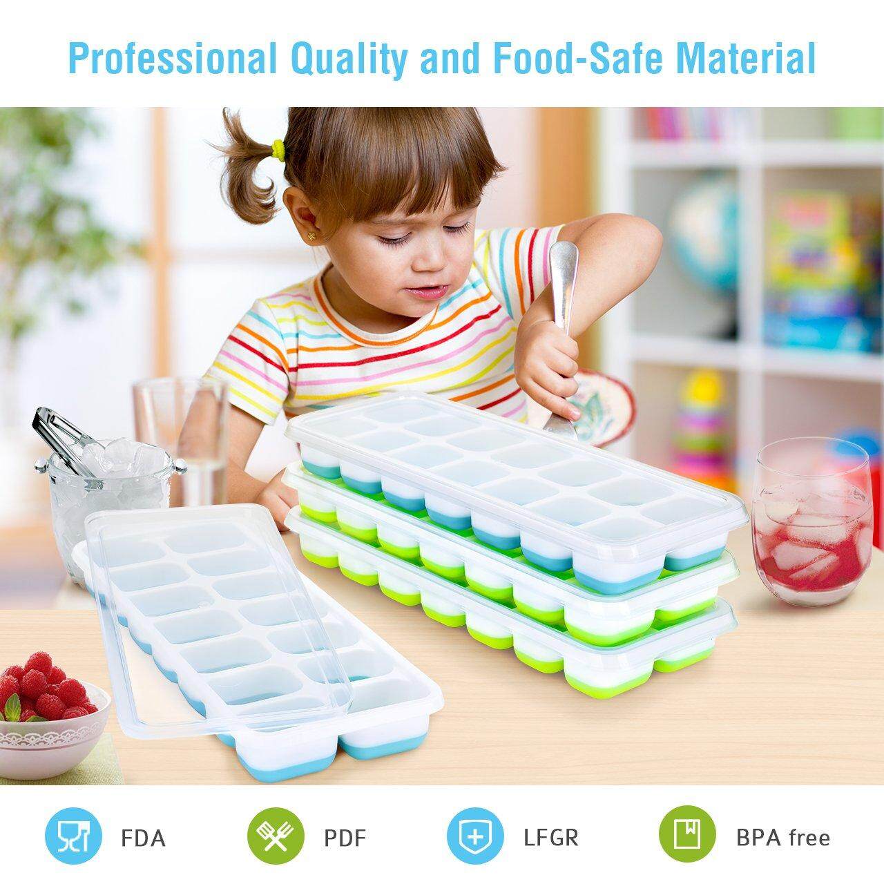 Baby Food Silicone Ice Cube Tray LFGB Certified BPA Free