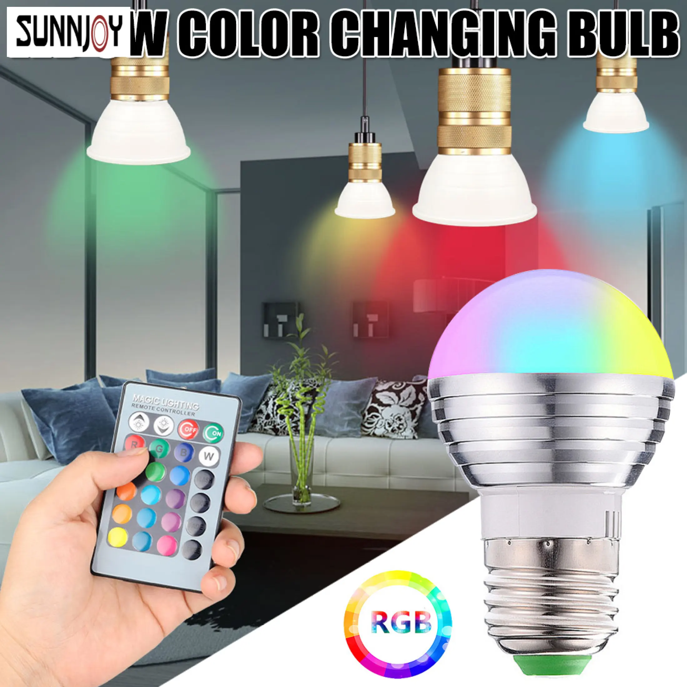 color changing light bulb