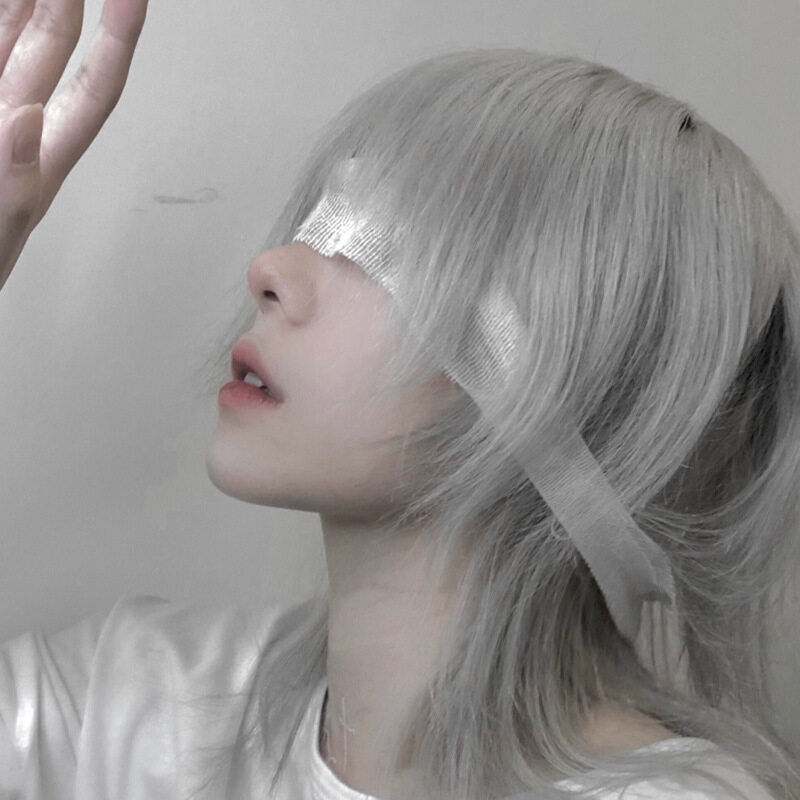 Tóc Giả Đuôi Sói Tóc Ngắn Đầu Đen Lưới Màu Đỏ Cho Nam Tóc Giả Biểu Diễn Unisex Nhật Bản Bộ Tóc Giảm Tuổi Tự Sướng Học Sinh Chất Lượng Cao Bền