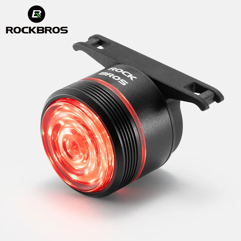 Rockbros 2024 Xe Đạp đèn hậu Hợp Kim Nhôm loại vỏ C 6 Chế Độ Thông Minh Cảm Giác Phanh đèn sau Cảm Ứng Nhạy Cảm Ánh Sáng IPX6 Chống Thấm Nước Rung Cảm Ứng Đội lên Cùng Một Tần Số đèn đi xe đạp Phụ Kiện Xe Đạp