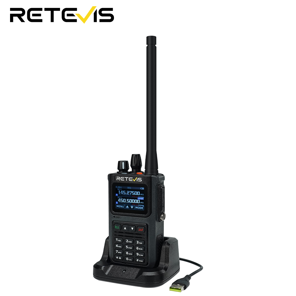 Retevis C1 5W Dual Band VHF/UHF Two Way Radio Long Range Handheld Radio,Chip Noise Reduction, IP67 Waterproof,VOX for Outdoor Camping, Outdoor Rescue, Construction Sites, Security Emergency ราคา 17,339 บาท*ส่งฟรี