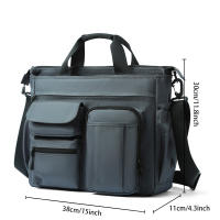 MOYYI Fashion Multi-function Waterproof Mens Messenger Business Nylon Casual Bag Large Capacity Shoulder Bag Travel Handbag Top Carrying Bag