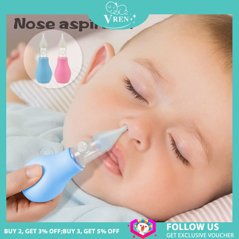 Vren Baby New Born Silicone Baby Safety Nose Cleaner Set Vacuum Suction