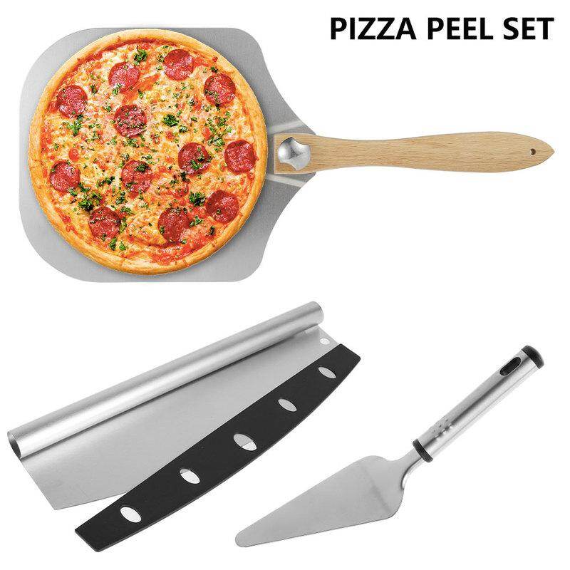 Gambar Pizza Spatula Pizza Shovel Pizza Peel 3pcs Pizza Peel Set 24 X 12