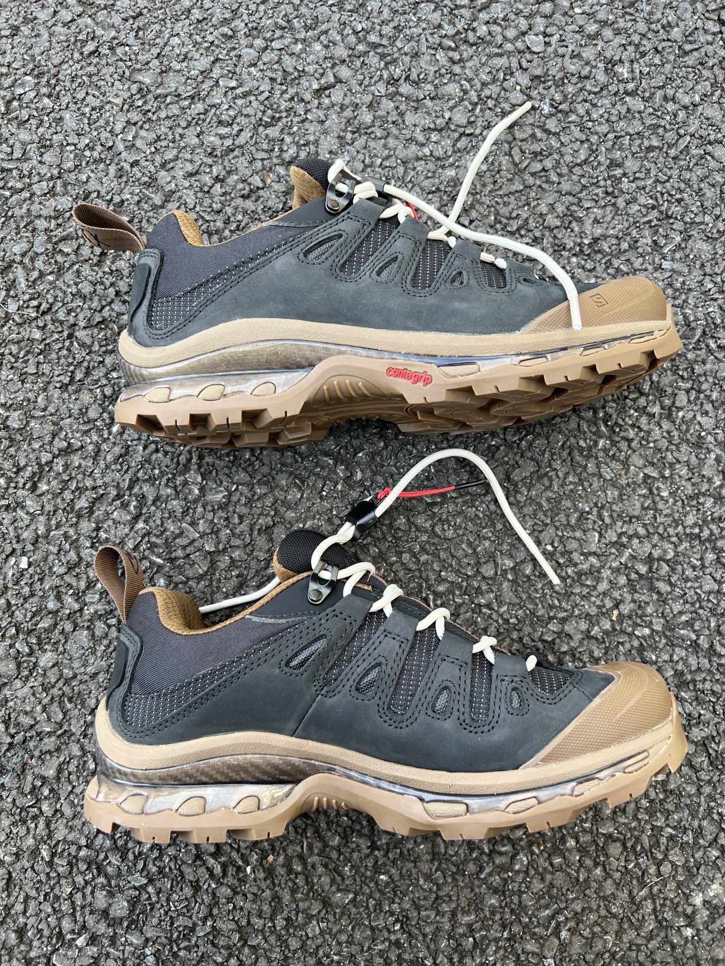 GR10K x Salomon hiking shoes Advanced Quest Low Salomon Men's Low Top Brown  Black Outdoor Mountaineering Shoes | Lazada