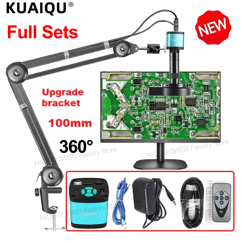 【YIZHAN】4k 48MP HDMI USB 60FPS Digital Microscope For Electronic CCTV Repair, Foldable Microscope For Mobile Phone PCB Repair, Jewelry Viewing, Engraving, Working ราคา 3,498 บาท*ส่งฟรี