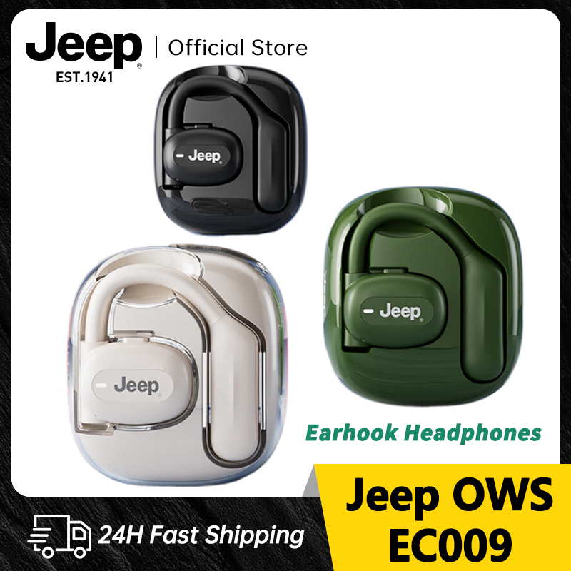 Jeep EC009 Open Bluetooth Headphones Hanging Headphones Bluetooth Earphone Wireless Earbuds, Bluetooth 5.3 Earbuds 3D Stereo Bass,Intelligent Noise Cancelling Mic, IPX5 Waterproof Sports Earphones, 60H Playtime with 800mah Charging Case for Android iOS ราคา 870 บาท*ส่งฟรี