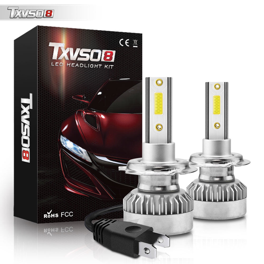 Txvso8 2 bóng đèn pha ô tô bóng đèn led h11 110w 20000lm h4 h7 h1 h8 h9 hb3 9005 hb4 9006 9012 hir2 6000k đèn led bóng đèn sương mù