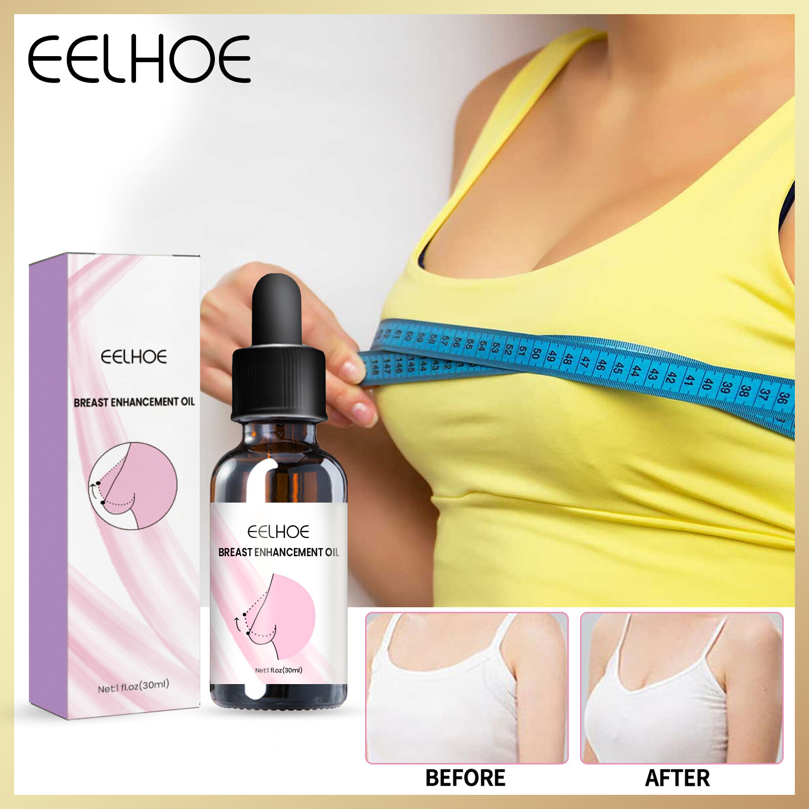 Eelhoe Breast Enhancement Oil Chest Frming Enhancement Serum Butt Enlarge