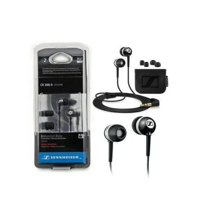 Sennheiser CX300II Tai nghe âm trầm sâu 3.5mm âm thanh nổi có dây Bộ Tai nghe nhạc Độ chính xác Tai nghe nhét tai thể thao HiFi Tai nghe cho iPhone androd