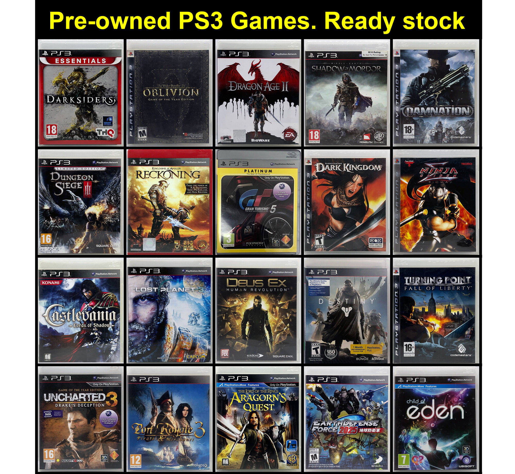 ps3ゲームソフト PS3ゲームセット（GTA, COD, Yakuzaなど） ps3 ソフト！ Amazon.co.jp