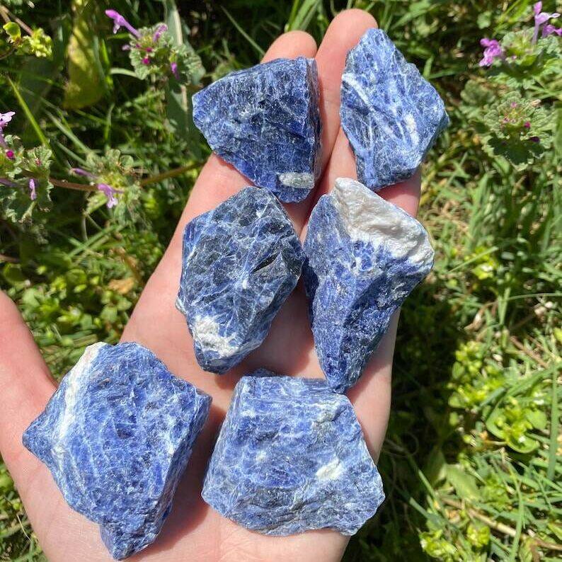 Sodalite thô, sodalite thô sodalite tinh thể, sodalite thô,