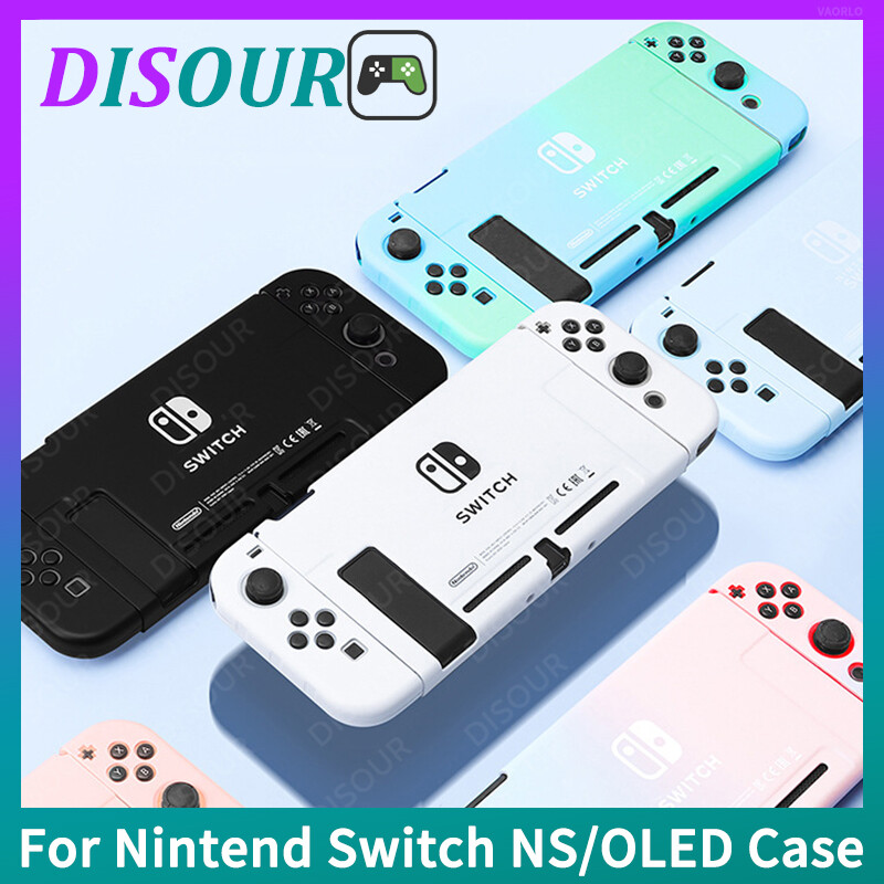 Disour cho nintendo switch ns ốp kẹo oled nhiều màu bộ vỏ bảo vệ thân thiện với da vỏ gradient điều khiển joy con dành cho phụ kiện nintendo switch