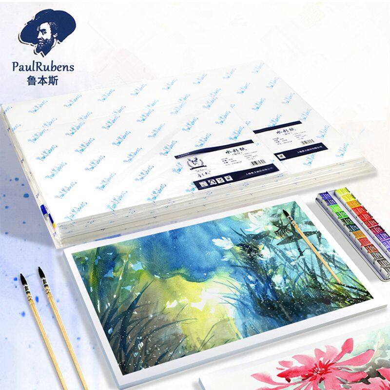 Paul rubens sổ phác thảo giấy màu nước 4k/8k/16k/32k 50% cotton 300g giấy vẽ phác thảo aquarelle đồ dùng nghệ thuật cho họa sĩ
