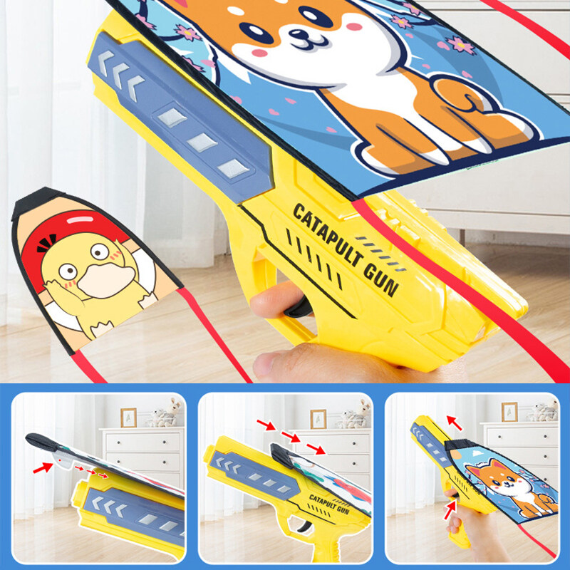 Kids Kite Launcher Kites Beach Toys Shooting Kites Gun Flying Glider Air Combat 18 Kids Kite Launcher Kites Beach Toys Shooting Kites Gun Flying Glider Air Combat