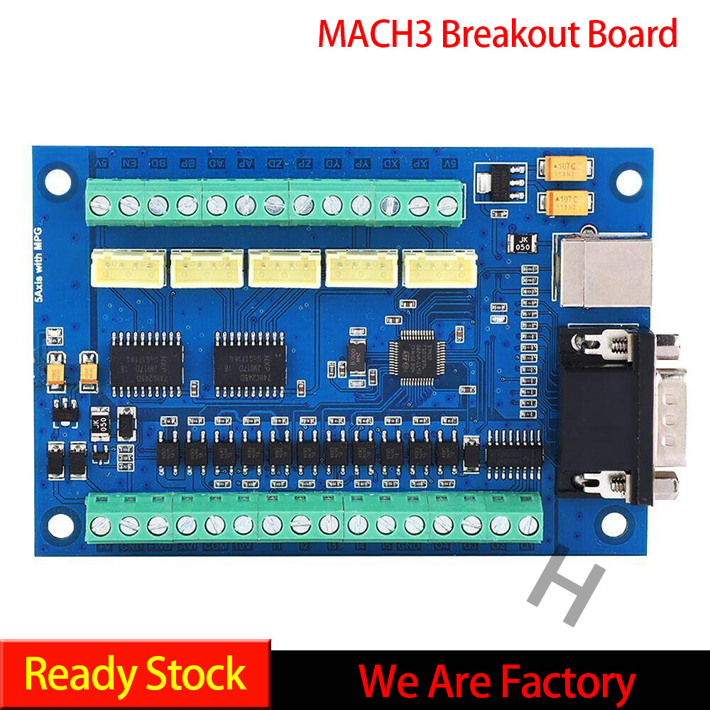 Mach3 bảng mạch đột phá thẻ điều khiển chuyển động usb 5 trục 100khz để khắc cnc 12-24v
