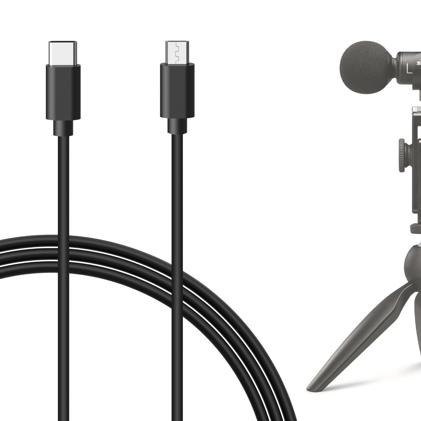Geekria cho người sáng tạo micro chuyển USB sang USB C cáp Micrô 49ft/1.5m tương thích với Shure mv7