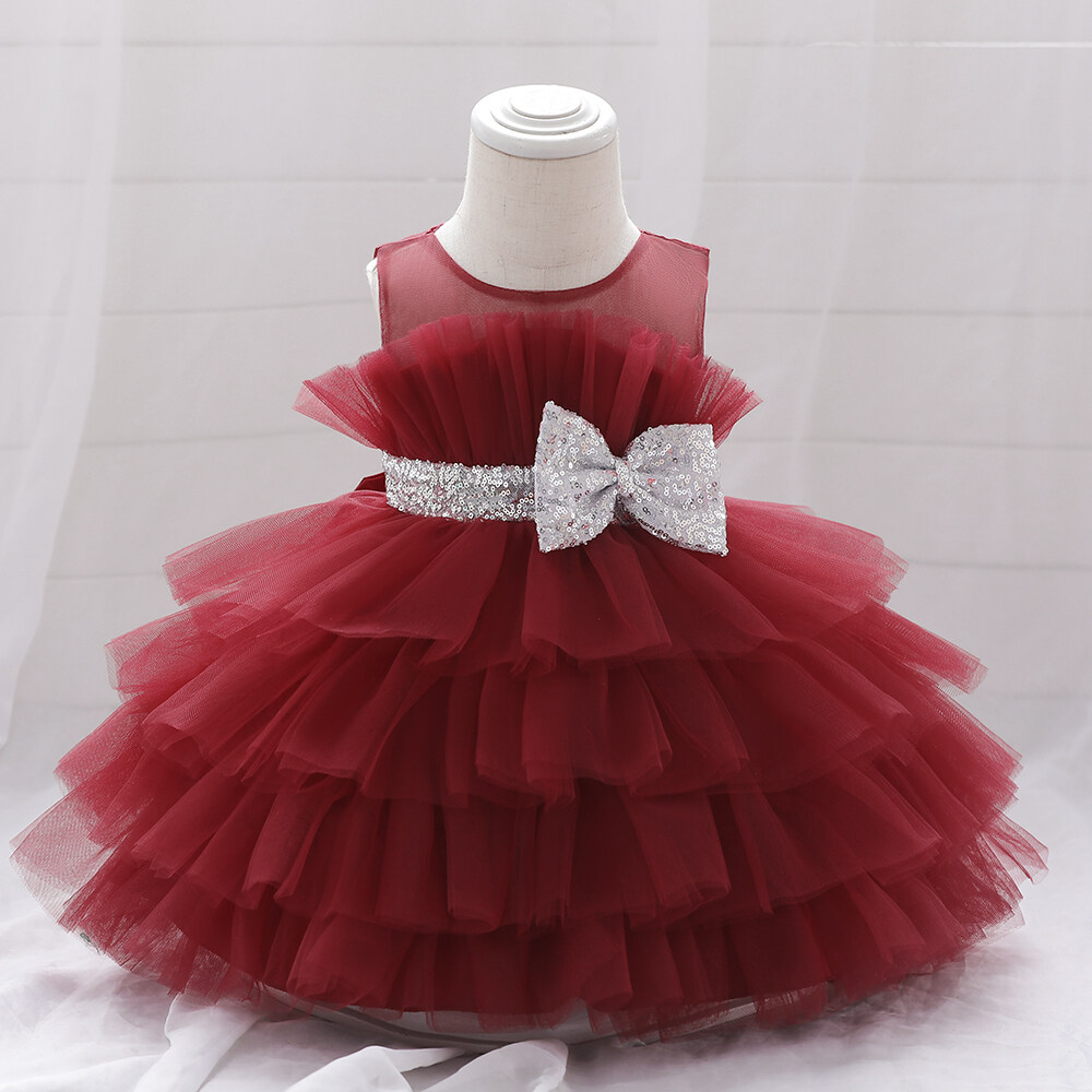 MQATZ Đầm Bé Gái Váy Công Chúa Sơ Sinh Cho Bé Váy Sinh Nhật 1 Tuổi Đầm Dự Tiệc Cho Trẻ Sơ Sinh Quần Áo Bé Gái Trẻ Tập Đi L2103XZ