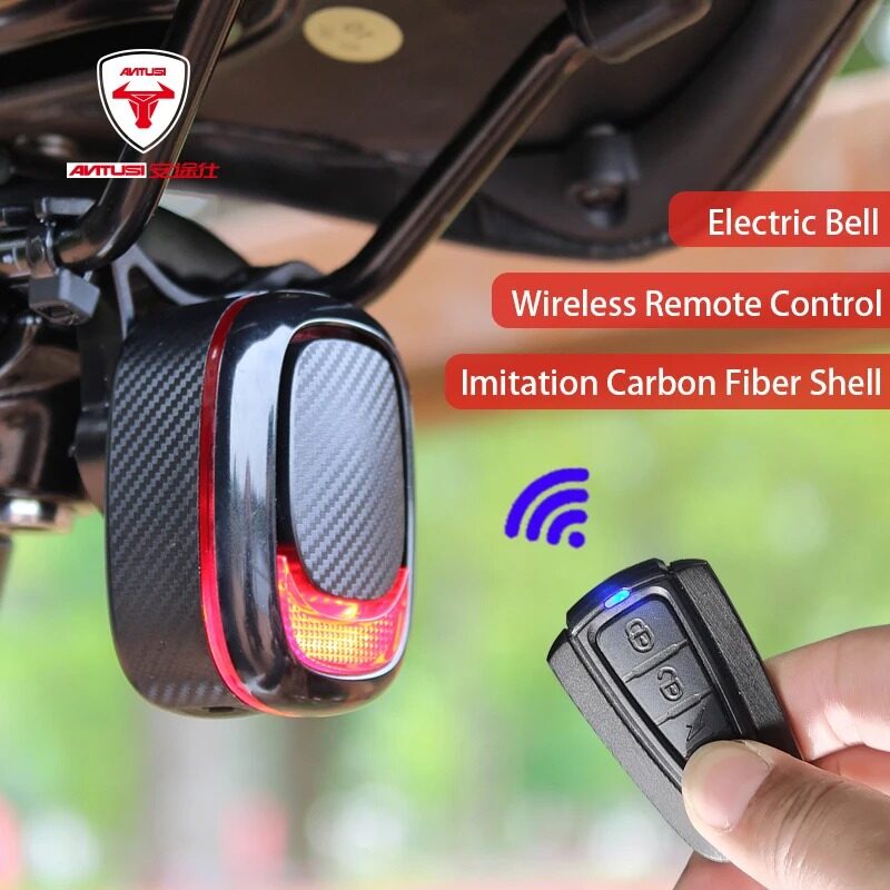 Antusi Đèn hậu xe đạp đèn báo thông minh Điều khiển từ xa Chống Trộm Đèn hậu xe đạp Đèn hậu xe xe đạp đường trường xe đạp leo núi Đèn LED chống nước sạc lại USB IPX6