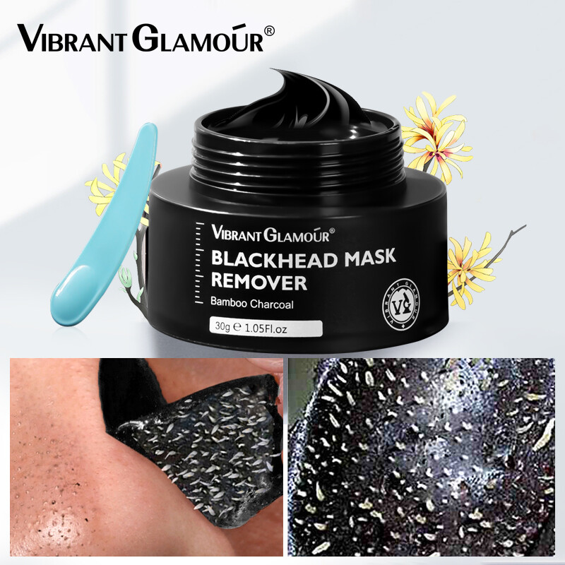 Gambar VIBRANT GLAMOUR Charcoal To Remove Blackheads and Whiteheads Nasal Mask Hsinchu Deep Cleansing Pores Peeling Mask Skin Care 30g
