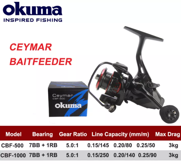 Okuma Fishing Tackle Ceymar HD Spinning Reel, 5.3 1, 7BB + 1RB