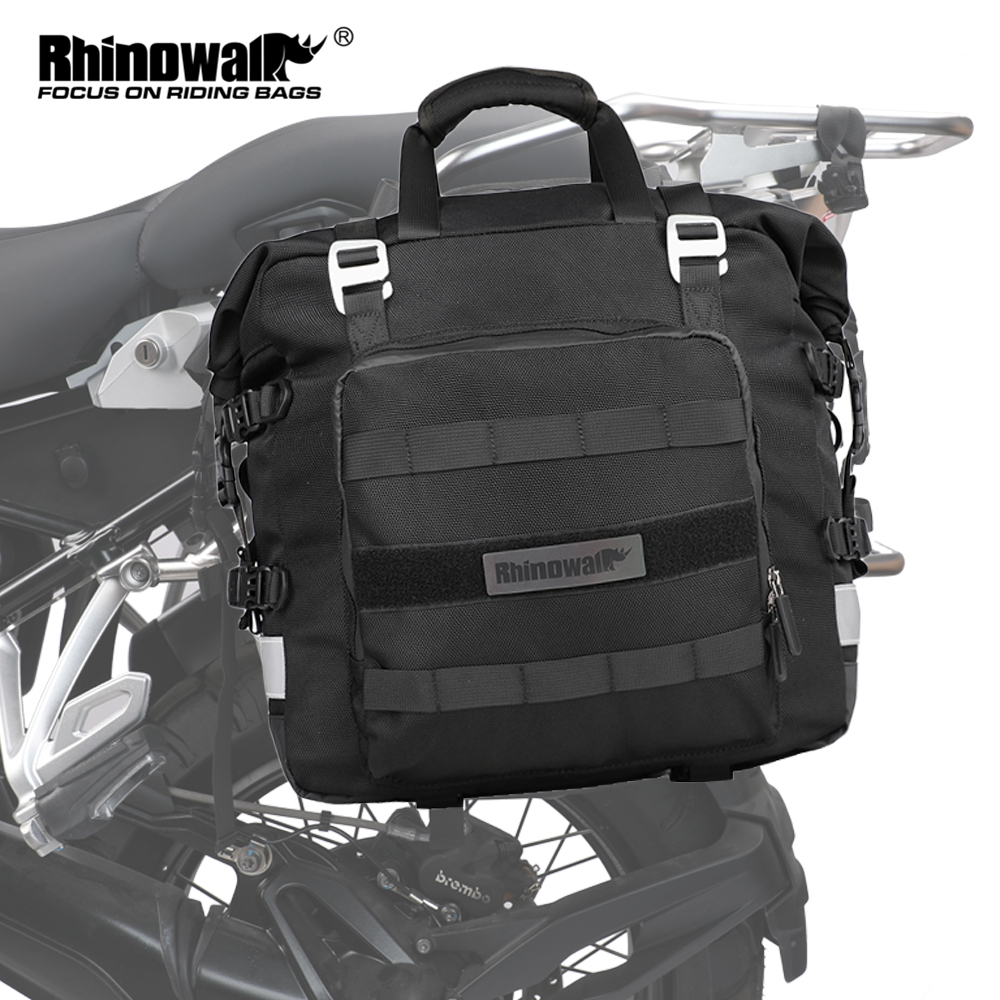 Rhinowalk Motorcycle Tail Seat Side Bag 20L-30L Universal Saddlebag Motocross Riding Luggage Pack With Waterproof Inner Bag ราคา 2,934 บาท*ส่งฟรี